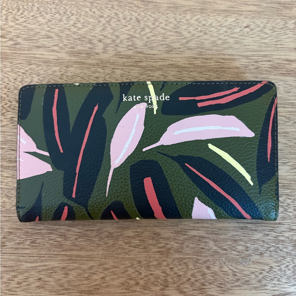 Kate Spade Eva Modern Feather Wallet NWOT